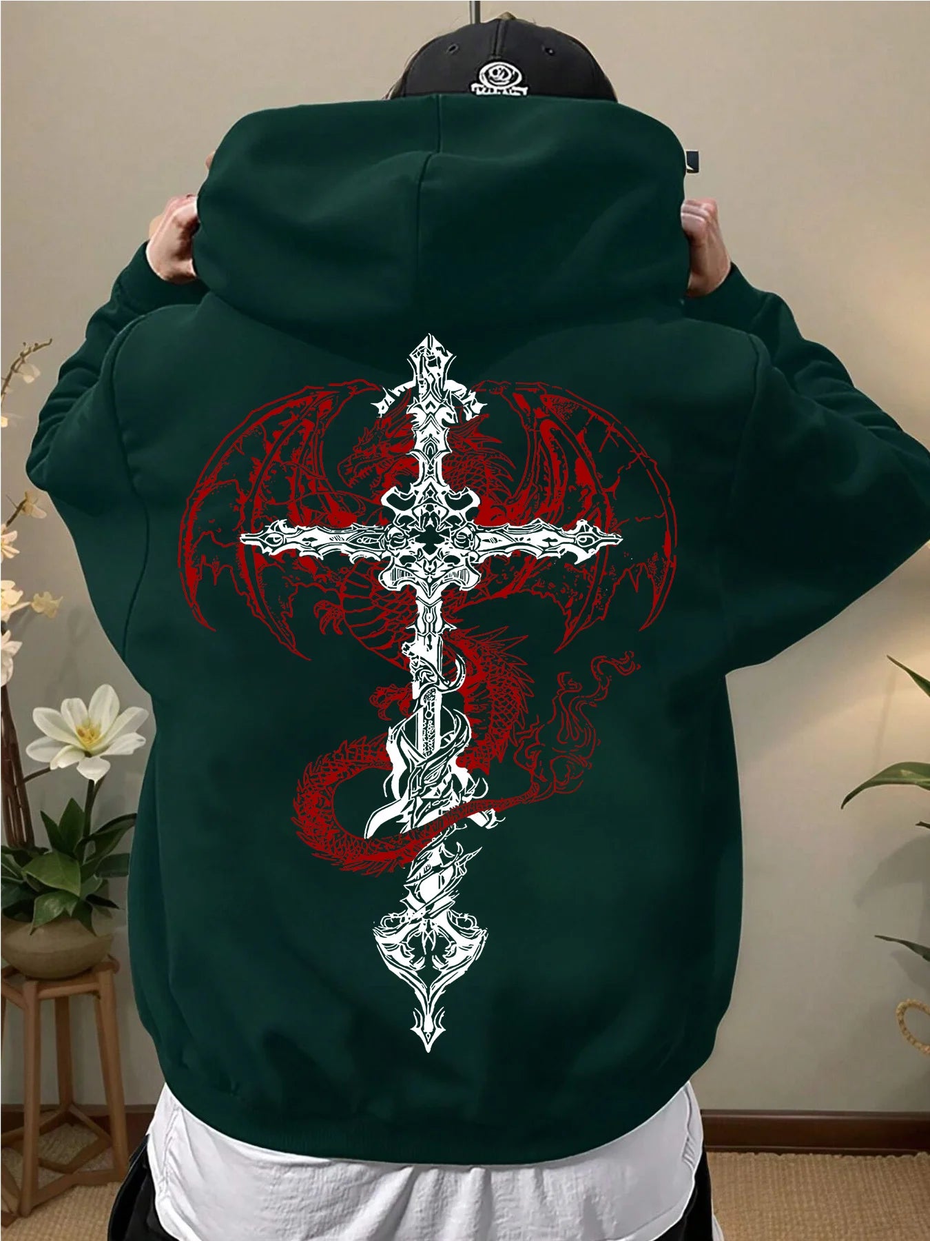 ILVERSETTO© "INFERNAL CROSS" HOODIE