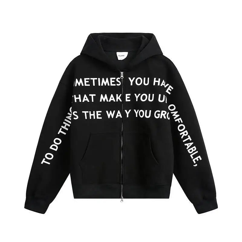 PFNW Men's Sweatshirt 2025FW 400G American Letter Print Hooded Trendy Korea fashion long sleeve male tops 28W8464