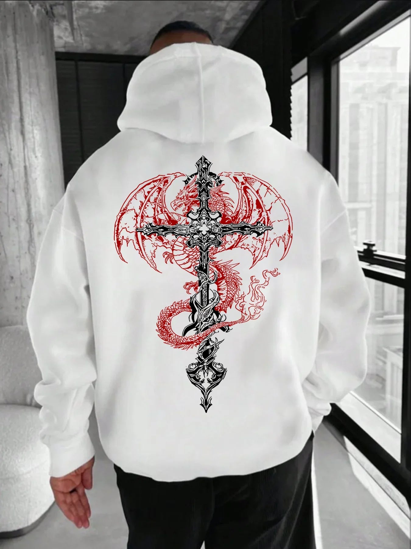ILVERSETTO© "INFERNAL CROSS" HOODIE