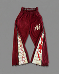Loose Fit Zipper Printed Hip Hop Style Retro Dark Casual Pants Men Women Long Trousers Comfortable Polyester Fiber Straight Leg